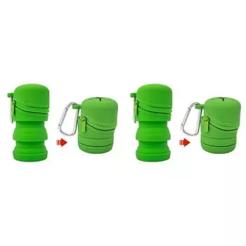 Складной ящик для хранения рыболовных снастей, силиконовый контейнер, рыболовные принадлежности (зеленый)