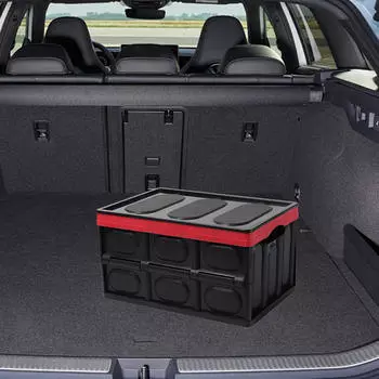 Складной ящик для хранения с крышкой, органайзер для багажника автомобиля, компактный ящик, складная коробка для PP Cover 30L