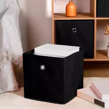 Складной ящик для хранения с ручкой, большой вместимости, складная конструкция, экономящая место ткань 1pc серый