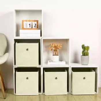 Складной ящик для хранения Yousheng с ручкой, большая вместимость, складная конструкция, экономящая место, тканевый кубический органайзер для хранения 1pc серый