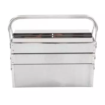 Складной ящик для инструментов из нержавеющей стали, многофункциональный, 3-слойный, 5-лотковый, консольный, складной ящик для хранения