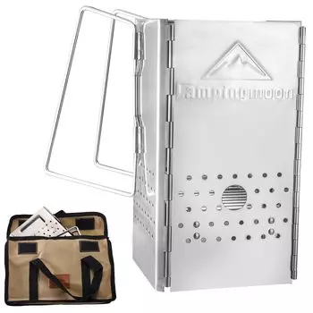 Складной разжигатель огня Camping Moon BBQ Складной разжигатель огня на углях FD Charcoal Grill Master Stainless Steel BBQ Угольный гриль из нержавеющей стали Fire