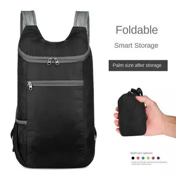 Складной рюкзак 15 л, ультра-легкая водонепроницаемая сумка для кемпинга, мужская и женская кожаная упаковка, уличные дорожные сумки для альпинизма зелёный