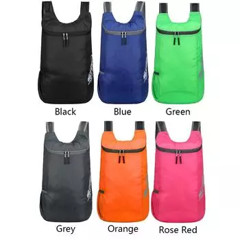 Складной рюкзак большой емкости сверхлегкий дышащий уличный рюкзак для мужчин и женщин чёрный