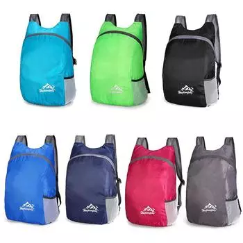 Складной рюкзак для путешествий на открытом воздухе, водонепроницаемые спортивные рюкзаки для кемпинга и пешего туризма чёрный