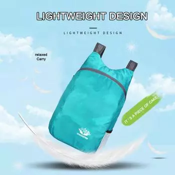 Складной рюкзак для путешествий на открытом воздухе, водонепроницаемый походный рюкзак (голубое озеро)