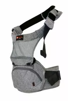 Складной рюкзак-кенгуру для младенцев napnap Hip Seat 20 кг, одно плечо, защита от жары, предотвращение теплового удара, дышащий, переноска для младенцев Tran Melange Grey