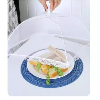 Складной сетчатый чехол для еды, противомоскитный чехол для еды, зонтик от насекомых, овощей, фруктов, дышащий чехол для кухни, аксессуары