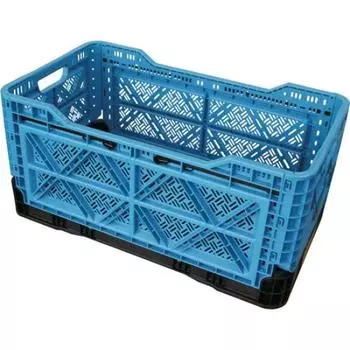 Складной сетчатый контейнер TRUSCO, синий, TRMPB90B, ящик для хранения, коробка для хранения синий