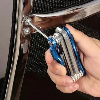 Складной шестигранный ключ 8-в-1 Многофункциональный складной ключ Портативный складной многофункциональный набор инструментов 8 in 1