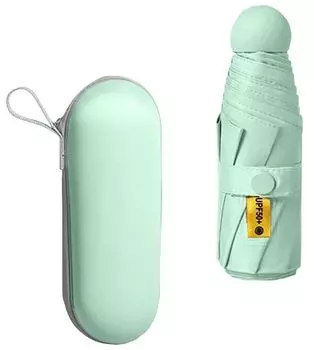 Складной Складной Складной Для солнечной или дождливой погоды УФ Ультралегкий Тепло УФ Солнце 6 8 Подарочный Зонт, Зонт, Зонтик, Мужской, Женский, Зонт, Зонтик, светло-зеленый