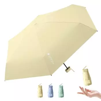 складной смартфон уровень защиты от ультрафиолета UPF самый высокий класс свет и тепло УФ-солнце для солнца и складной зонт для женщин и ветра вода удобный жёлтый