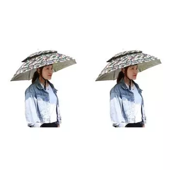 Складной солнцезащитный козырек для рыбалки, головной убор, зонтик, защита от ультрафиолета (маскировка) #C