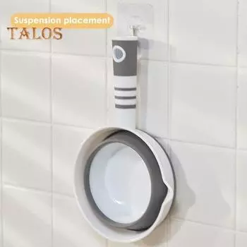 Складной совок для воды, утолщающий кухонный инструмент, без деформации, хороший герметичный кухонный ковш для воды, предметы домашнего обихода серый