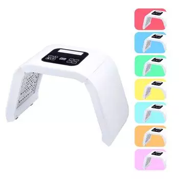 Складной спектрометр, косметический инструмент, 7 цветов, светотерапия, удаление прыщей, нежная кожа, салон красоты US Plug