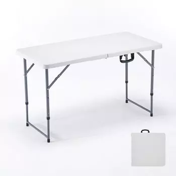 Складной стол BOOSDEN с регулировкой высоты, уличный стол, обеденный стол для кемпинга, компактный, не требующий сборки, обеденный стол, рабочий стол, переносной