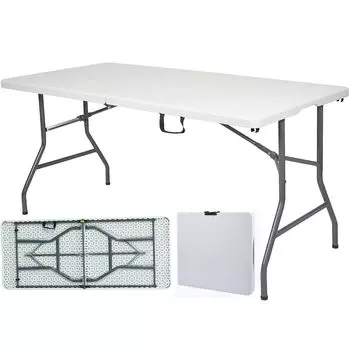 Складной стол для кемпинга, работы, обеда, грузоподъемность, простота в использовании в саду, барбекю, стол, складной, 180 см, 150 см, 120 см, стол, стол, большой, прибл.