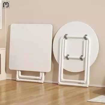 Складной стол Маленький складной стол Удобный домашний обеденный круглый обеденный стол Мебель для кухни Кемпинг