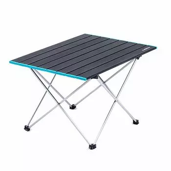 Складной стол Naturehike, алюминиевый стол, кран, сверхлегкий, компактный, водонепроницаемый, термостойкий, для кемпинга, барбекю, сумка для хранения на открытом воздухе в комплекте (Черный, Л) чёрный