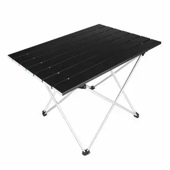 Складной столик Arc Light Roll Table, алюминиевый компактный походный легкий с футляром для хранения, складной стол для оборудования Blossom Day Outdoor/Bakking/Camping чёрный