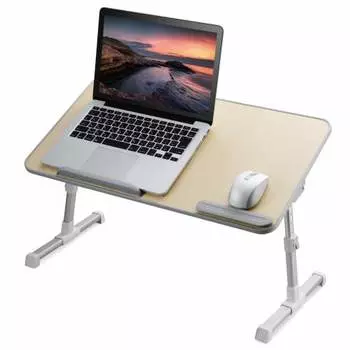 Складной столик для ноутбука ELECOM 60 см Грузоподъемность 10 кг Регулировка угла Регулировка высоты Размер в сложенном виде: Ширина 600 x Глубина 330 x Высота 51 мм, Дубовый стиль PCA-