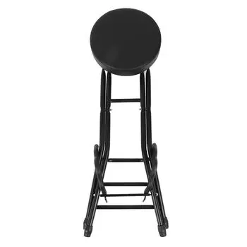 Складной стул для гитары высотой 29,1 дюйма, сиденье для гитары с мягкой подушкой, встроенная подставка