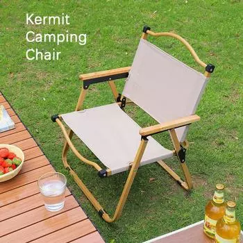 Складной стул для кемпинга Kermit, портативный стул для пикника и рыбалки, легкий портативный стул M хаки