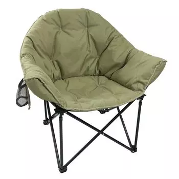 Складной стул для кемпинга SOLO UP Outdoor Chair Moon Chair с сетчатым карманом и сумкой для хранения, ограниченное количество! ] М-2339 оливковый