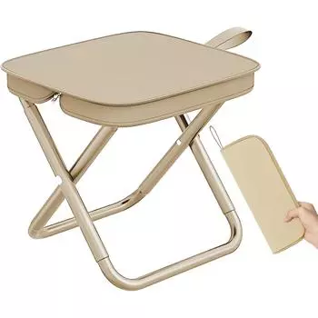 Складной стул для рыбалки, переносной табурет для кемпинга, подарок для рыбака One Size чёрный