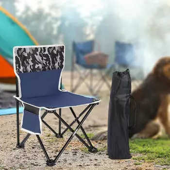 Складной стул для уличной портативной мебели для кемпинга, сверхмощная ткань Оксфорд, рыбалка