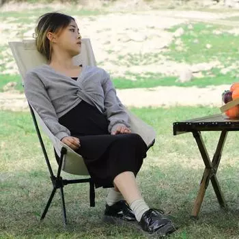 Складной стул для улицы, ультралегкий стул Moon Chair, переносное сиденье для пикника, пляжа, рыбалки, сада