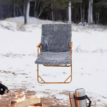 Складной стул Подушка для пляжного сиденья Легкий, сложенный чехол для отдыха, оранжевый