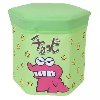 Складной табурет для хранения Eye Planning Crayon Chocobi, зеленый, Ш300 x В300 x Г260 мм K1896A Shin-chan зелёный