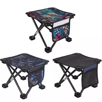 Складной табурет Мини Легкий Кресло-реклайнер Подставка для ног Рыболовное Кресло Подставка для ног Для Патио Путешествия Пикник Прогулки Пешие Прогулки Фестиваль