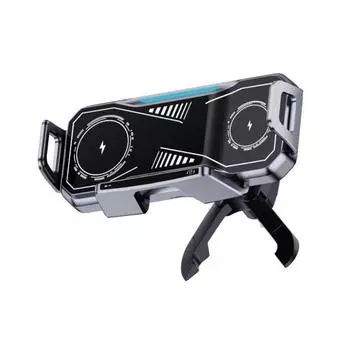 Складной телефон Автомобильный держатель 15 Вт Беспроводное зарядное устройство с вращением на 360 градусов Двухкатушечная быстрая зарядка Зарядная подставка для складных стандартных телефонов