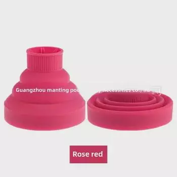 Складной телескопический силиконовый фен-капюшон - многофункциональная ветровая насадка для сушки и придания формы зелёный