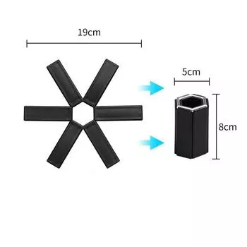 Складной теплоизоляционный коврик для кастрюли, переносной нескользящий изолированный коврик, расширяемая подставка для подставок для кастрюль быстрого приготовления, настольный держатель для горячих кастрюль