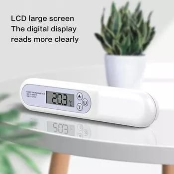 Складной термометр для еды, измеритель температуры воды для детского душа, измеритель температуры детского молока, измерение температуры выпечки на кухне белый