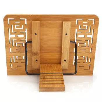 Складной учебник для планшетного ПК/подставка для музыкальных документов, настольная подставка для книг с полым элегантным узором в стиле ретро