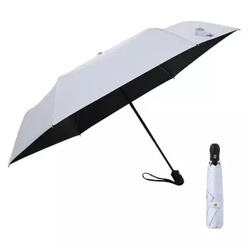 Складной УФ-полный свет, тепло, автоматический складной УФ-солнце, ветер, вода, подходит как для солнца, так и для удобного зонтика, сверхлегкий, 100% бежевый