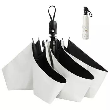 Складной УФ-светильник, автоматический складной, для мужчин и ветра, для воды, для солнца и 6 удобных для хранения чехлов, в комплекте Зонт, защита, сверхлегкий, бежевый