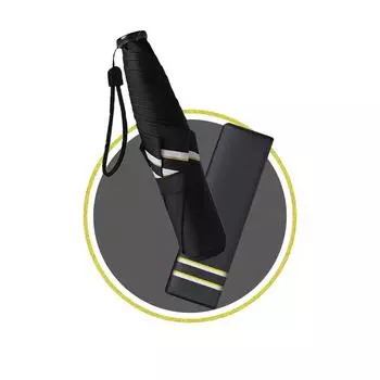 Складной ультралегкий складной зонт для солнечной и дождливой погоды Super Wind UV 6 Manual 210T Новый выбор для дождливой погоды Включает сумку для хранения WL Umbrella, 160 г, чёрный