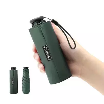 Складной ультралегкий зонт для защиты от солнечного и дождливого света и тепла, солнечного теплового удара, ультрафиолетового излучения, удобный для полива, сезона дождей, унисекс, 140 г, армия зеленый