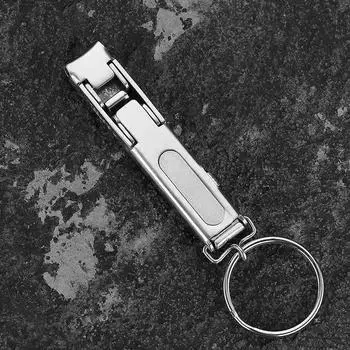 Складной ультратонкий портативный кусачки для ногтей из нержавеющей стали триммер ножницы маникюрный педикюрный инструмент щипчики для ногтей