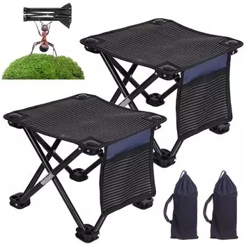 Складной уличный стул с боковой загрузкой, складной компактный, складной, легкий, складной, сумка для мгновенного хранения, алюминиевый, для горного парка, обеденный стул, стул,