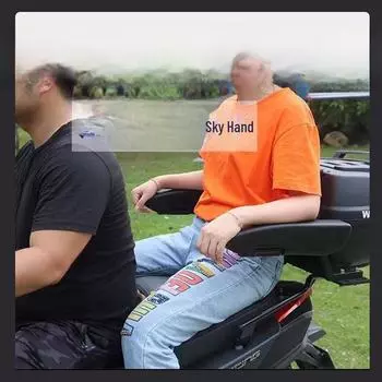 Складной универсальный подлокотник безопасности на заднее сиденье для мотоцикла и электроскутера