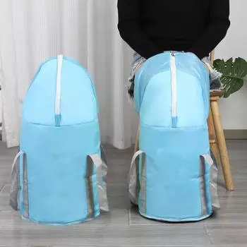 Складной?Ведро для ванны для ног с портативной ручкой, водонепроницаемая, для путешествий, кемпинга, для отдыха на открытом воздухе, для ног, спа, изолированная ванна для замачивания, умывальник синий