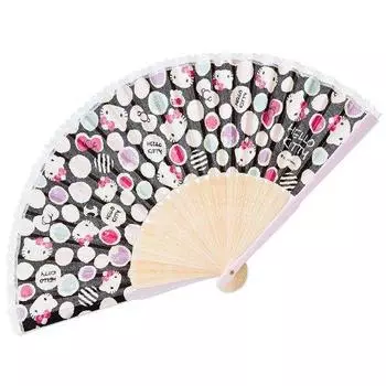 складной веер hello kitty яблоко