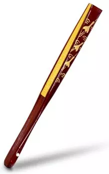 Складной веер Kyoto в золотой и серебряной оправе, сделанный в Японии [Ai-Ai] (покрытый лаком (кран))