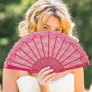 Складной веер в китайском стиле, пластиковый традиционный цветочный узор, ручной веер, эргономичная ручка, портативный ручной вентилятор для женщин, танцев, косплея, свадьбы чёрный